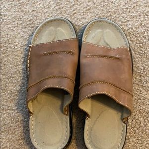 Dr martens leather slides